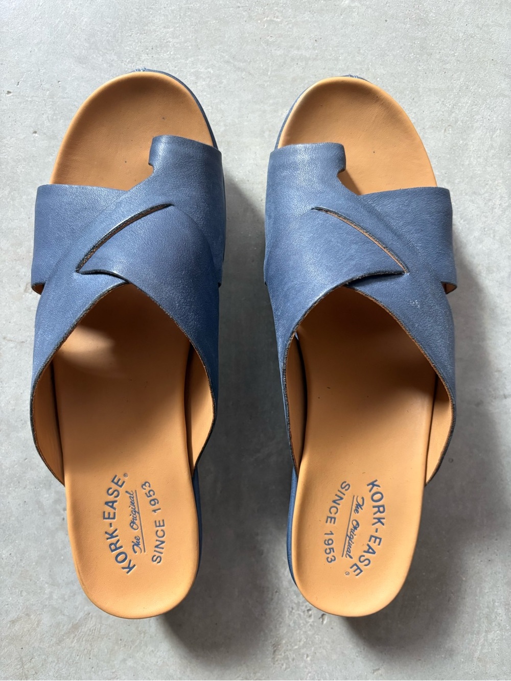 Kork-Ease Baja Sport Wedge Sandal Blue